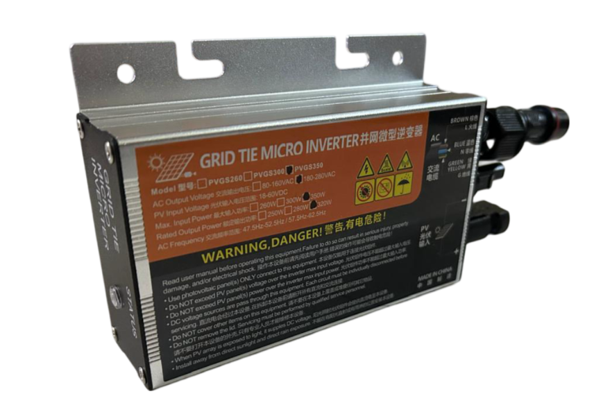 Micro Inversor Solar On Grid 320w 18-60 VCC PVGS-350